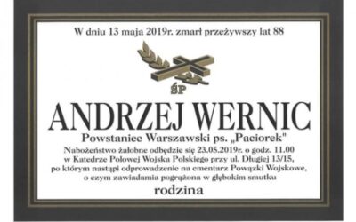 Odszedł Redaktor Andrzej Wernic