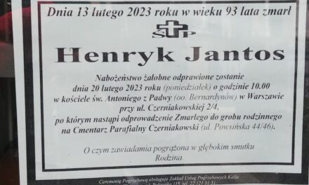 Żegnamy Henryka Jantosa