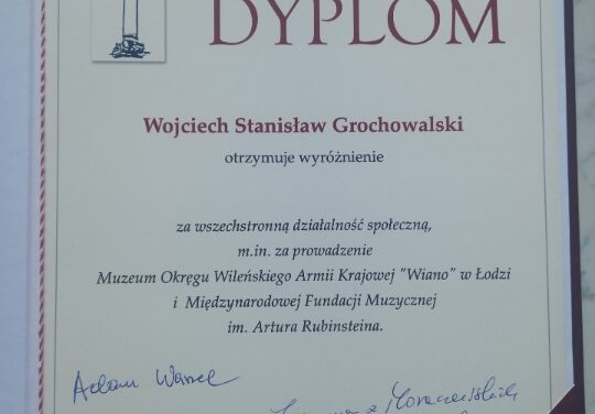 Nagrodzony Wojciech Grochowalski