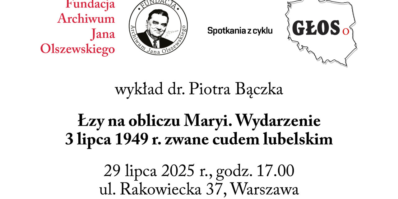 Zaproszenie na wykład „Głos o Polsce”
