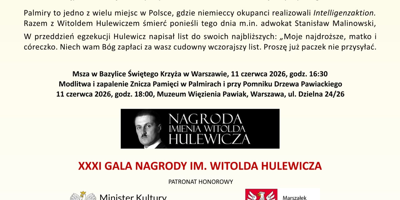 Obchody 85. Rocznicy śmierci Witolda Hulewicza