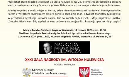 Obchody 85. Rocznicy śmierci Witolda Hulewicza