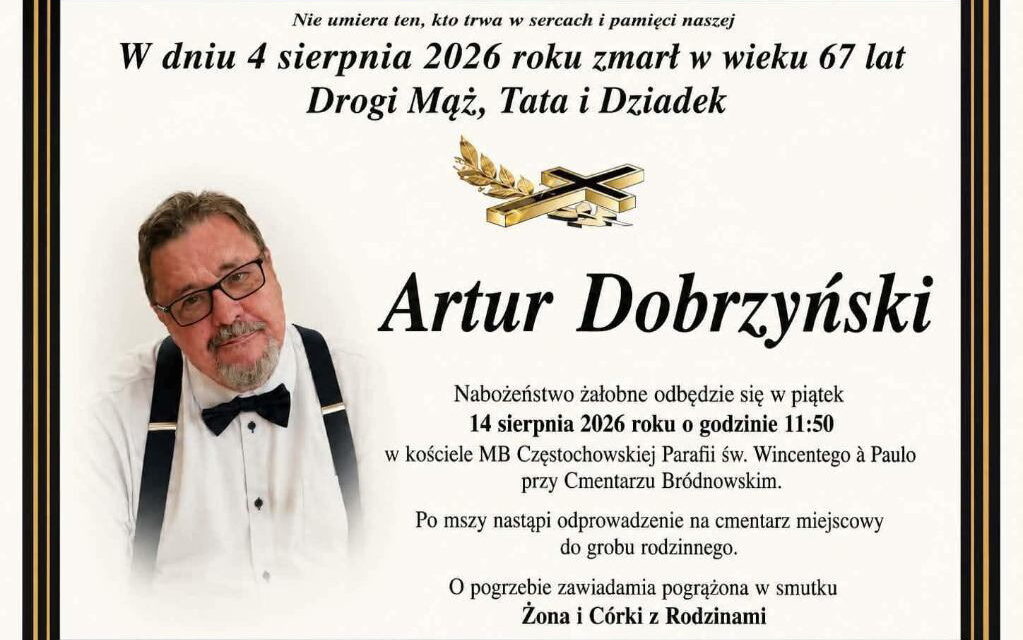 Pożegnanie Artura Dobrzyńskiego