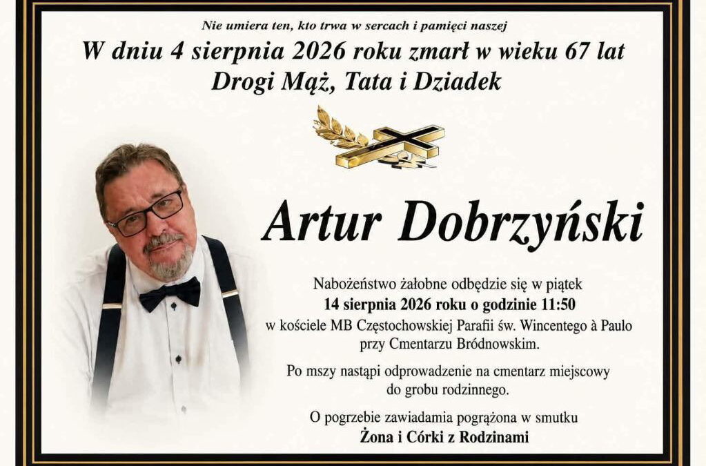 Pożegnanie Artura Dobrzyńskiego