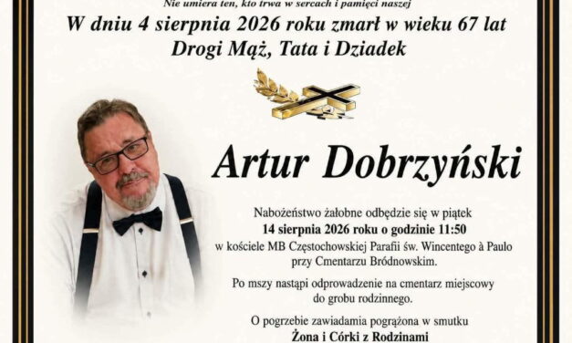 Pożegnanie Artura Dobrzyńskiego