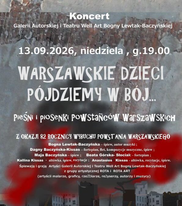Koncert „Warszawskie dzieci pójdziemy w bój…”